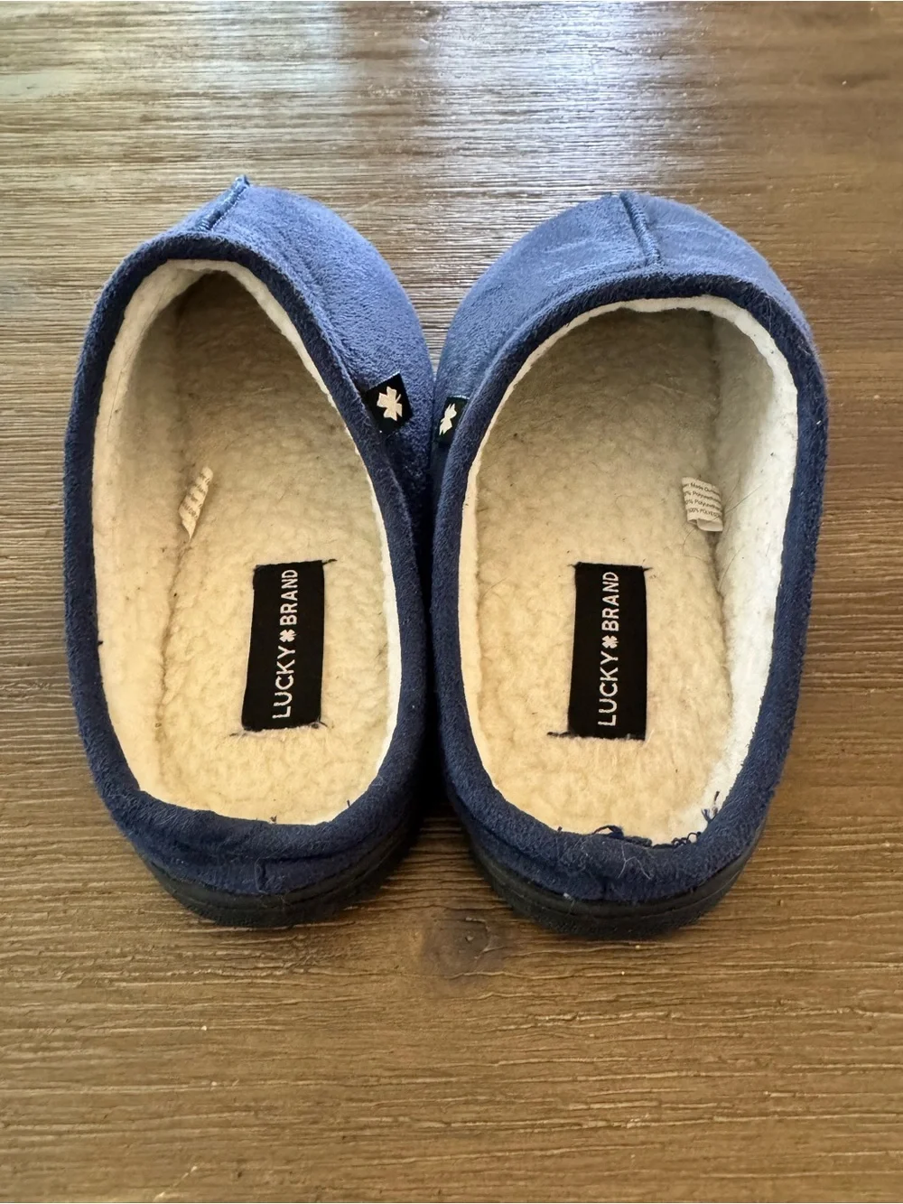 🟡EUC🟡 Lucky Brand Memory Foam Microsuede Sherpa Clog Indoor Slippers - Size 5